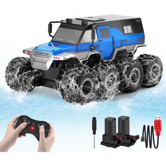 Voiture Telecommandé Tout Terrain Jouet Enfant, Voiture Radiocomman Voiture Teleguidee De Course Rapide Avec Led Vehicules Amz