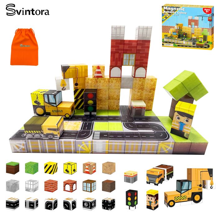 Blocs de construction magnétiques - SVINTORA - Blocs 100 pièces ...