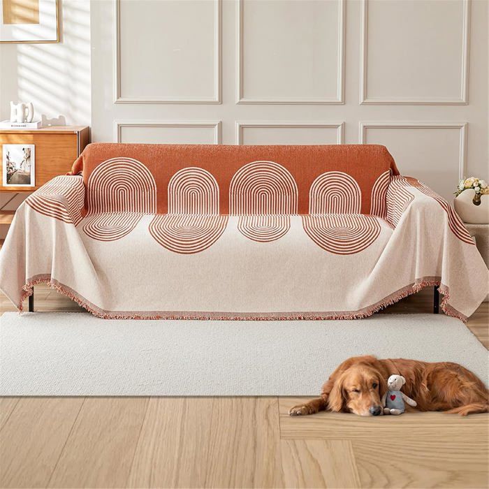 Jete Canape Grande Taille Housse Universelle Four Seasons Serviette Orange 180x130cm Jete Canape Grande Taille Housse Universelle Four Seasons Serviette Orange 180x130cm