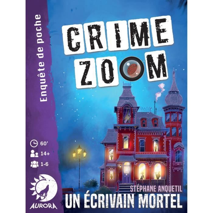 Crime Zoom Un Écrivain Mortel - Asmodee - Jeu d'enquête - Dès 14 ans - 30 minutes à 1h