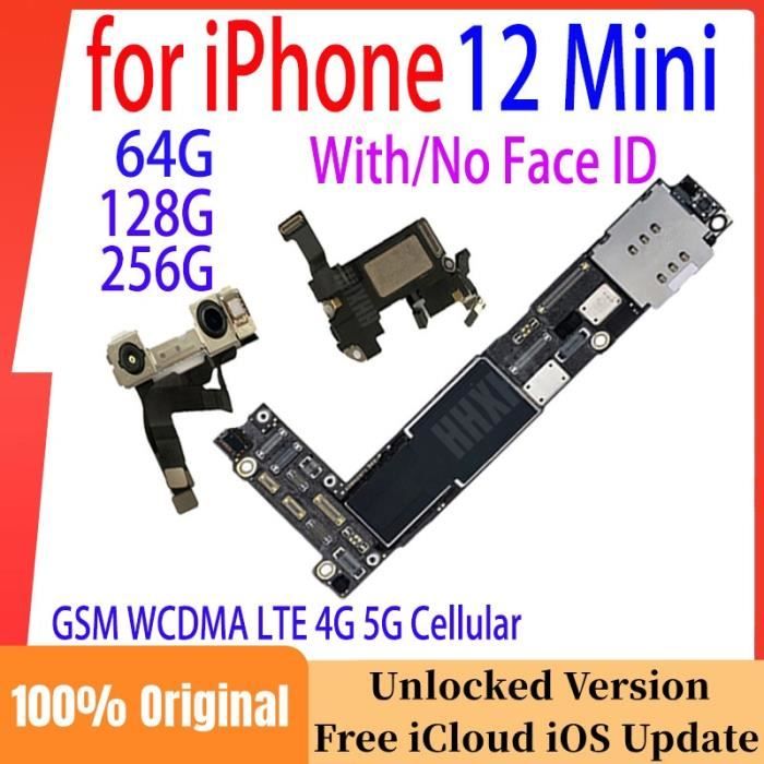 12mini 256G Face ID-ICloud Déverrouillé Carte mère pour iPhone 12 Mini ...