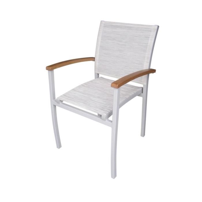 Montreal Jardin Chaise De Jardin Empilable Ecru Ecru Achat