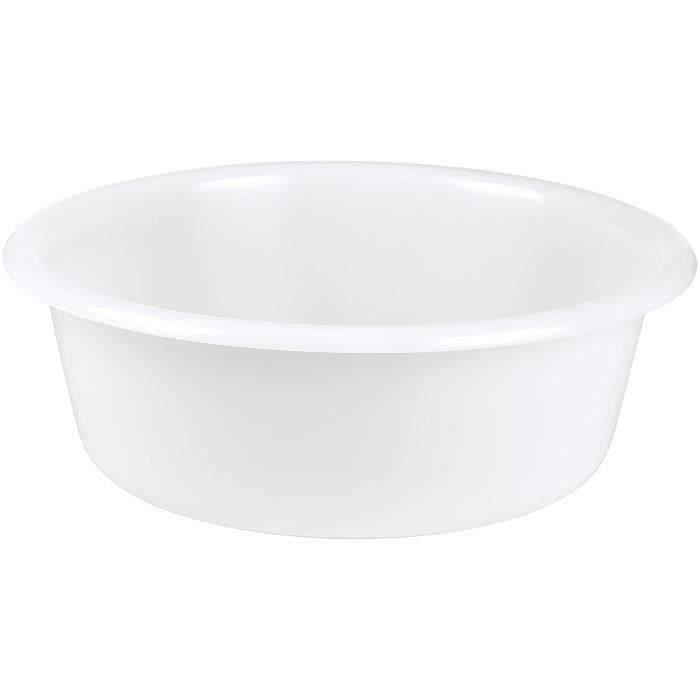 ALUMINIUM ET PLASTIQUE Cuvette ronde 32 cm 5 L - Blanc alimentaire