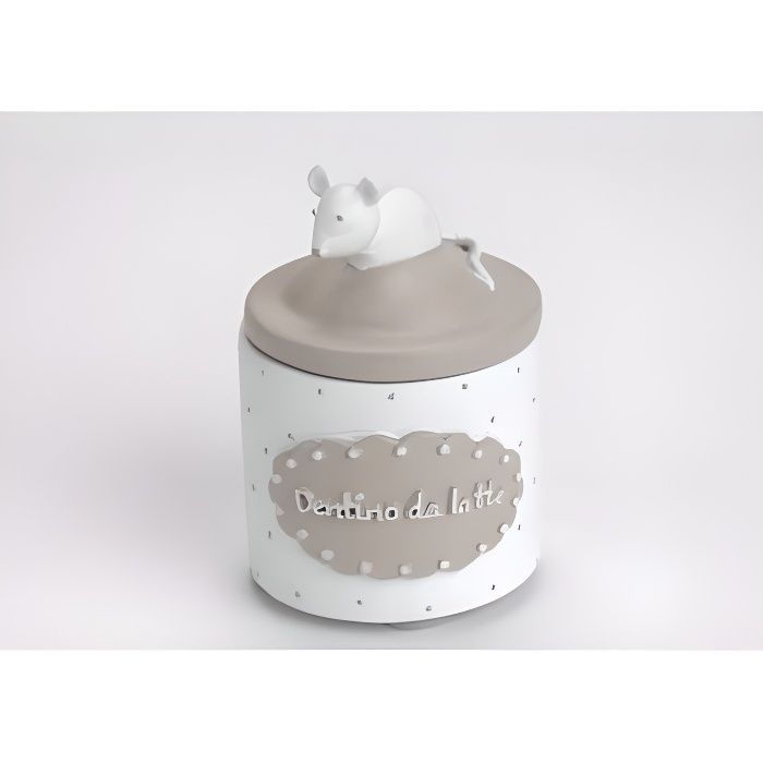 Boite A Dent De Lait Blanche Et Taupe Taupe Et Blanche Accessoires Et Decorations Bebe Puericulture Skymarketing Ro