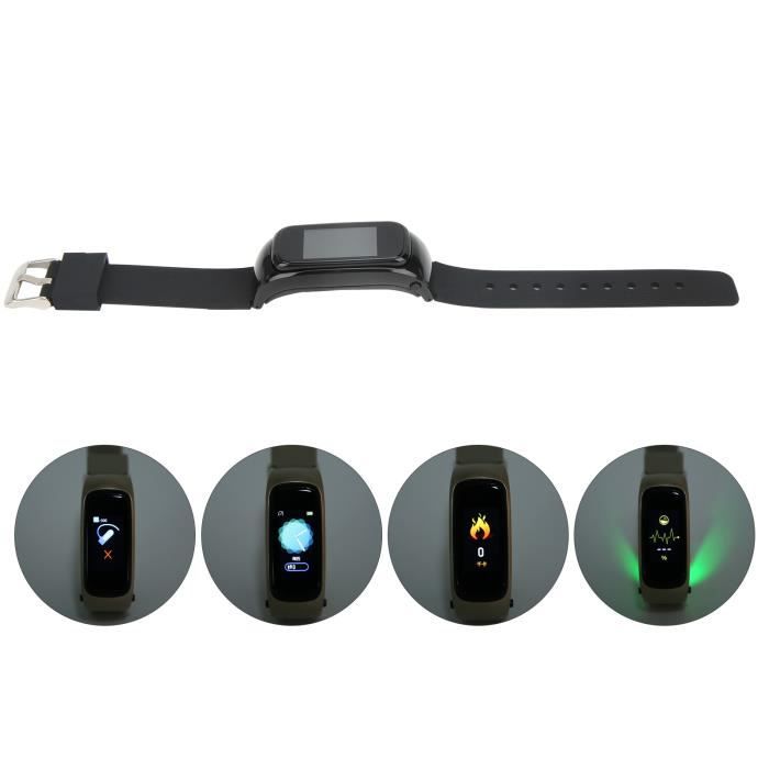 Bracelet Portefeuille Unisexe - Poche Zip - Coton Respirant - Pour Course, Marche, Gym - Noir, Taille 8x8cm