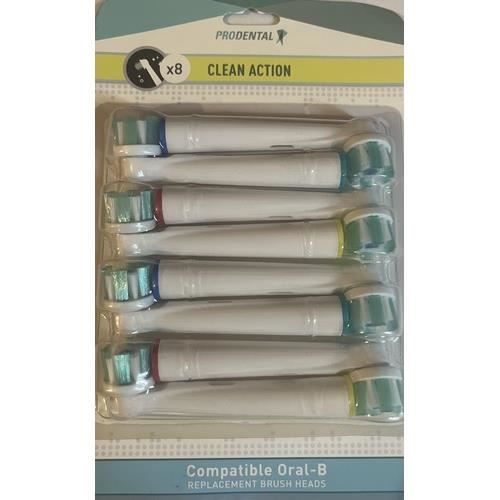 Brossettes Prodental x8 compatibles Oral-B