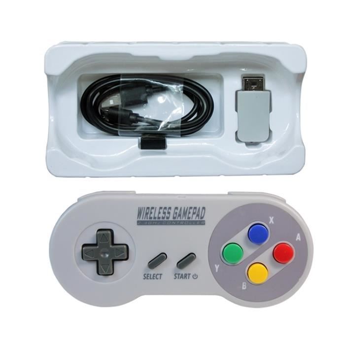 2 x Retro Super Nintendo SNES USB Console Manette de Jeu Pour Win Mac SF PC  Gamepads - Cdiscount Jeux vidéo