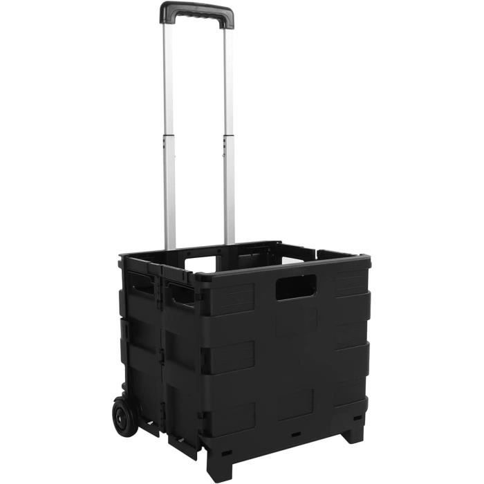 Chariot De Courses Pliable Carrymax - Poignée Réglable, Roulettes, Capacité De Charge élevée
