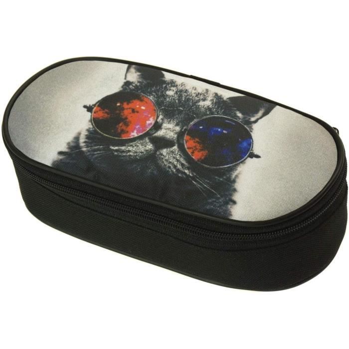 Trousse à Crayons En Forme De Chat Avec Fermeture éclair