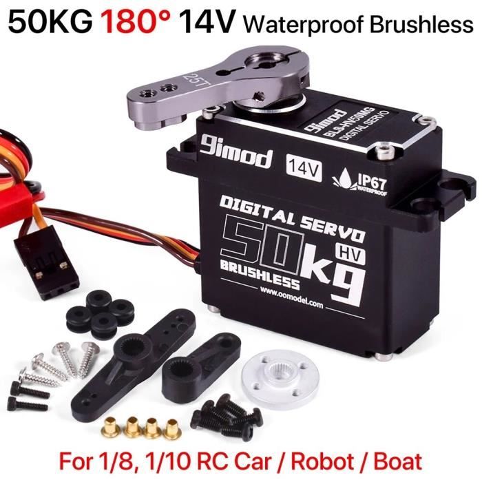 Servo Numérique étanche 9imod HV 51Kg 8.4V – Pour Modèle RC 1/8 1/10 DIY