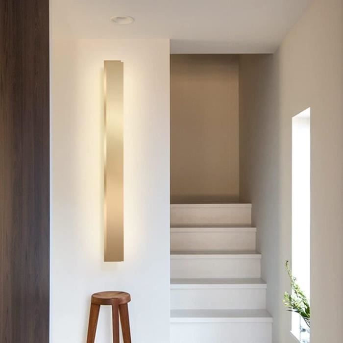 LED Escalier Applique Intérieur Noir Applique murale Métal