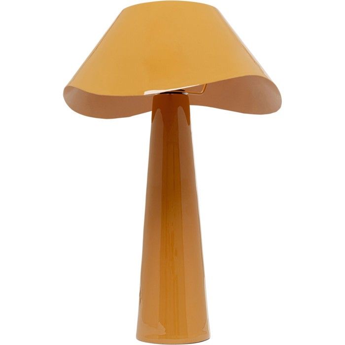 Lampe - Kare Design - Cloudy Round - Orange - Abat-jour ondulé - 1 ampoule E14