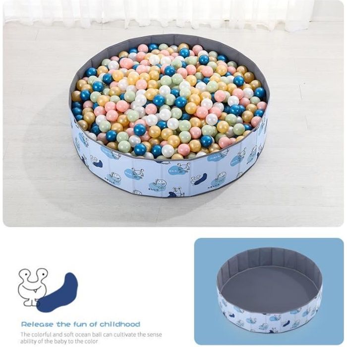 Piscine A Balles 1cm Diametre Pliable Piscine A Balles Pour Bebe Enfant Jeux Structure A Balles Pour Piscine Ocean Blue Cdiscount Jeux Jouets