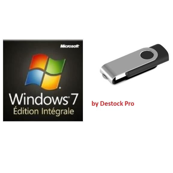 Clé USB Bootable Windows 7 Utlimate avec clé d'act