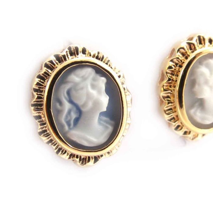 Boucles d'oreilles ancre en acier