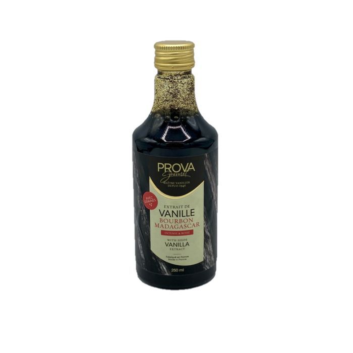 Extrait vanille Bourbon de Madagascar avec graines - Prova Gourmet - bouteille 250ml