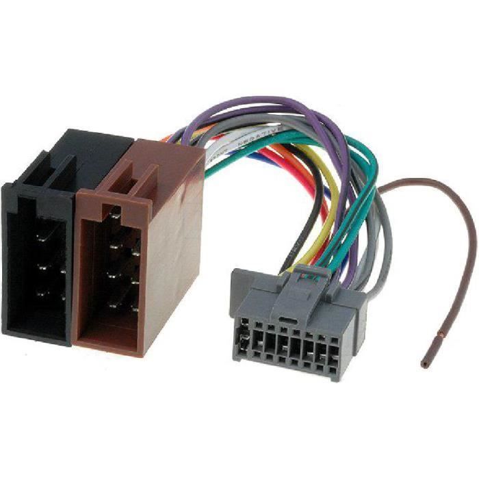 Câble adaptateur faisceau ISO 16 pin pour autoradio PANASONIC