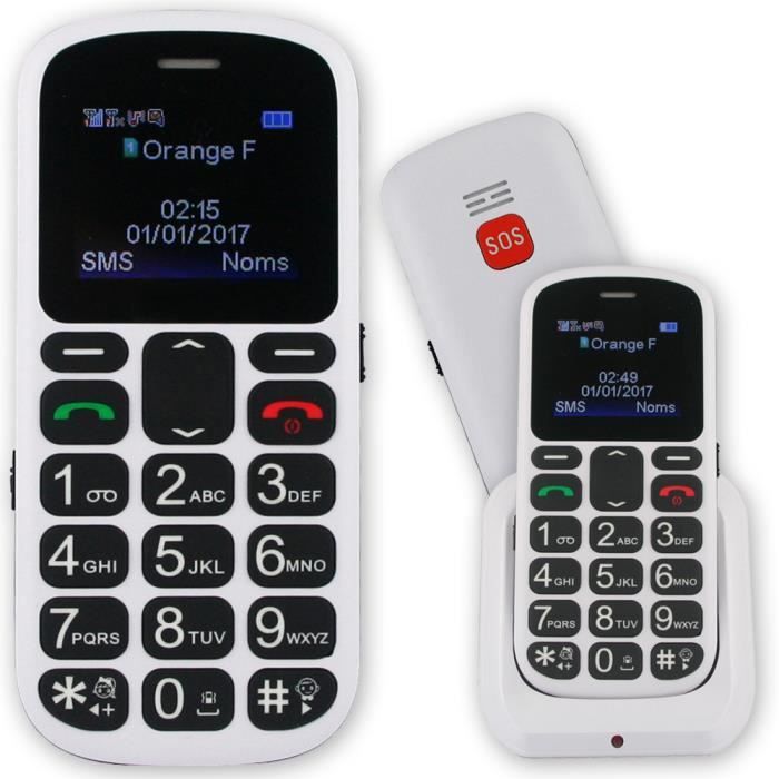 Le Classic Salsa Telephone Portable Pour Senior Convient A