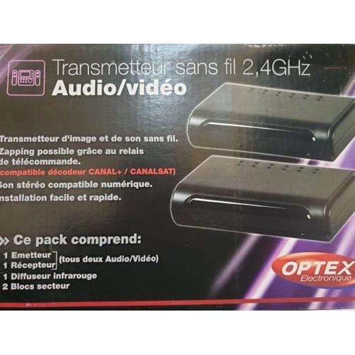 Transmetteur sans fil 2,4GHz OPTEX Electronique - réglage antenne, avis et  prix pas cher - Cdiscount
