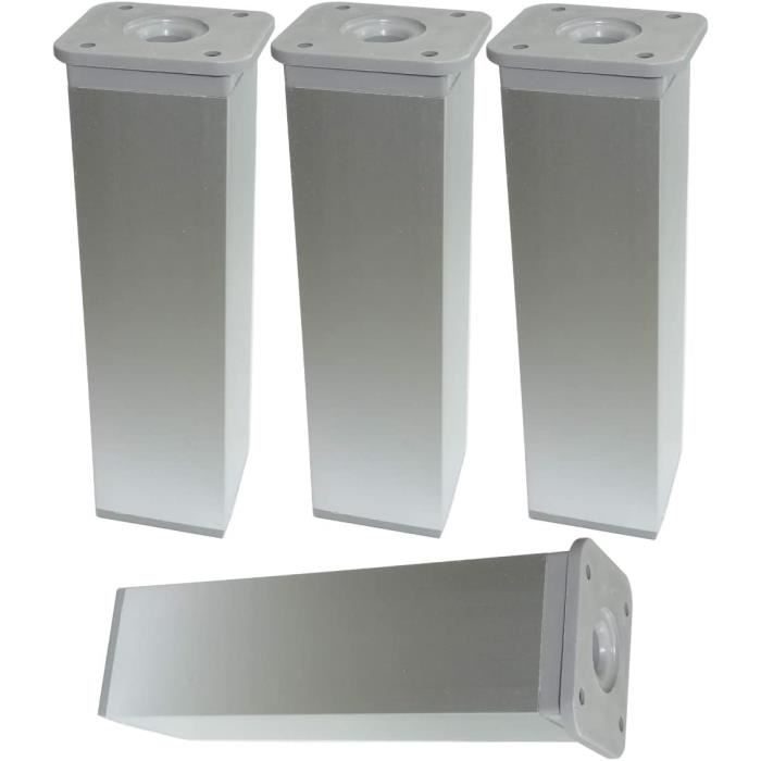 Lot De 4 Pieds De Meuble Réglables, Pieds De Meubles Réglables en Acier
