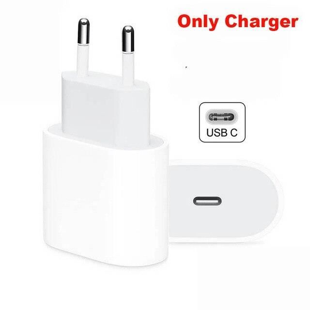 Chargeur 20W Original pour iPhone 12 Pro Max Mini USB C, adaptateur  d'alimentation USB type c QC4.0, ave EU Charger Only -LENO3606 - Cdiscount  Téléphonie