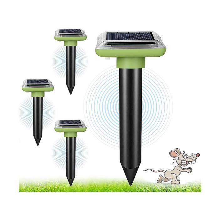 Anti Taupe Solaire à Ultrasons – 8 Pièces – Répulsif à Vibration Pour Taupes, Serpents Et Rongeurs – Étanche IP65 – Pour Jardin Et Extérieur