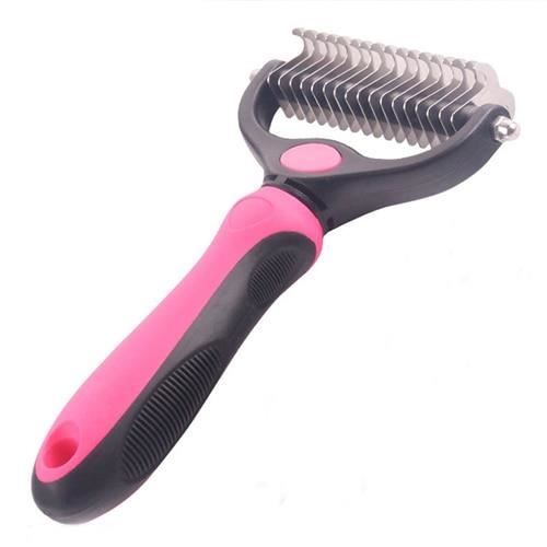 Peigne Outils De Perte Poils De Chat Coupe Nœud Fourrure D Animaux Domestiques Peigne Brosse Pour Poils De Chien Type Pink L Cdiscount Electromenager
