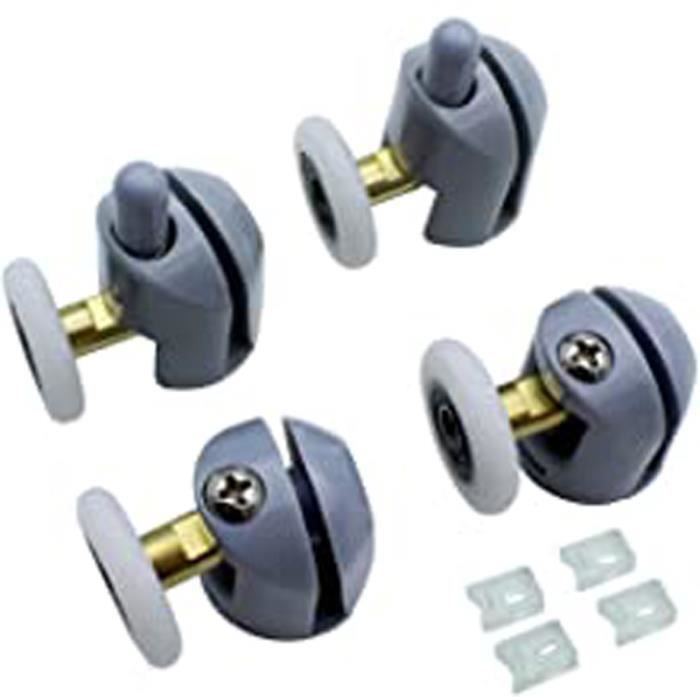 Lot De 4 Roulettes Pour Porte De Douche Roulettes De 25 Mm Pour Cabine De Douche, Salle De