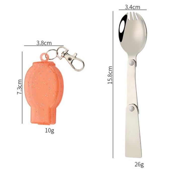 USTENSILES DE CAMPING Cuillère Pliante Acier Inoxydable Couverts Table