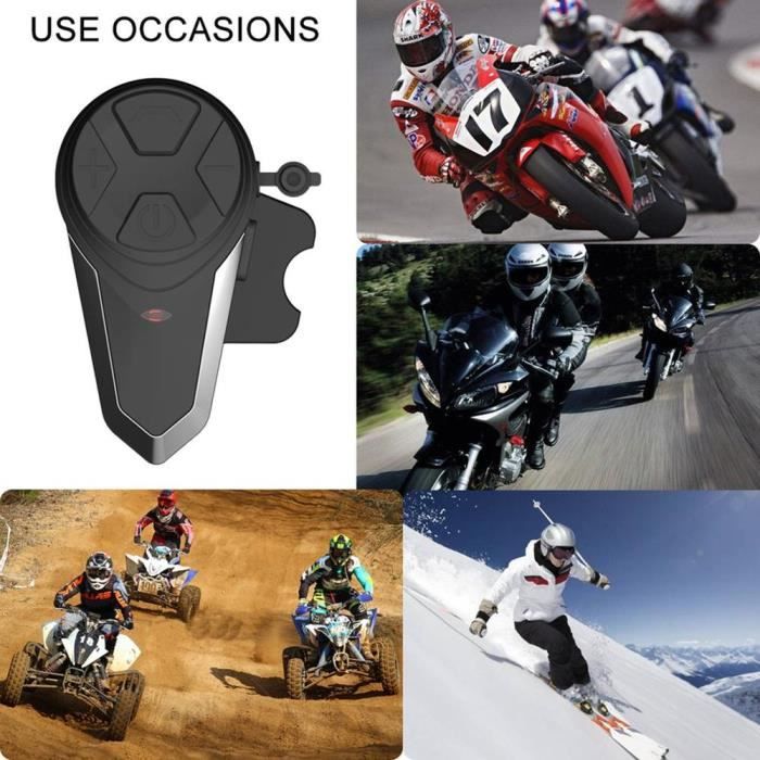 Kit Feuix LED Pour Casque Moto - Clignotants Et Stop Sans Fil - Intelligent DEL