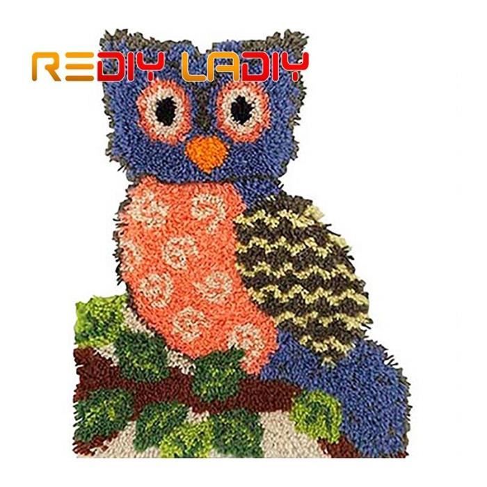 Kit Tapis Au Point Noué 69 X 102 Cm - Kit Crochet à Loquet Pour Adultes, Loisir Créatif Et Déco Intérieure