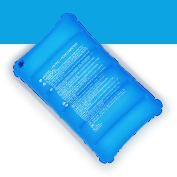 couleur bleu ciel taille 65x45cm Coussin de dossier gonflable en PVC  souple, coussin de voyage à air, outil d