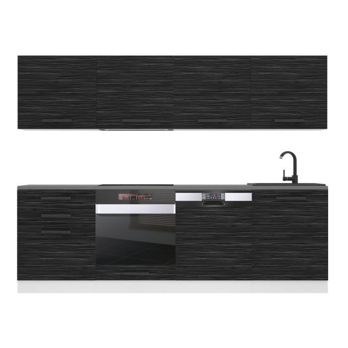 Test De La Cuisine équipée Alice Belini : 240 Cm De Chic En Ebene Royal