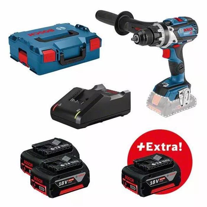 Perceuse visseuse GSR 18V 110 C + 3 x 5.0Ah + chargeur GAL 18V 40 + Boxx BOSCH 0615990L8F - vue 2