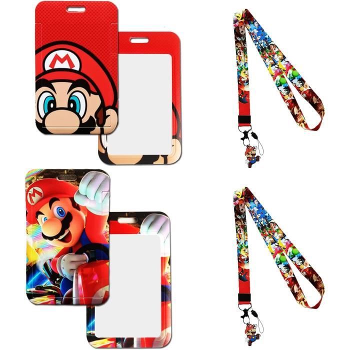 Lot De 50 Porte-Clés Lanyard Avec Porte-Cartes D'Identité Portrait - Rouge - Protection Parfaite Pour Badges Professionnels