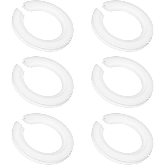 10 Anneaux Réducteurs E27 Vers E14 Pour Abat-jour - Plastique Blanc, Diamètre Extérieur 46 Mm - Installation Facile, Pas D'outil - Pour Lampes, Plafonniers - 3