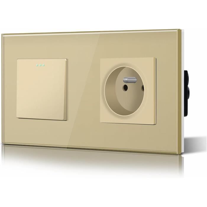 Interrupteur Bouton-Poussoir Modulaire ABB 16A 250V Noir - Modèle E225-11F, Pour Tableau électrique