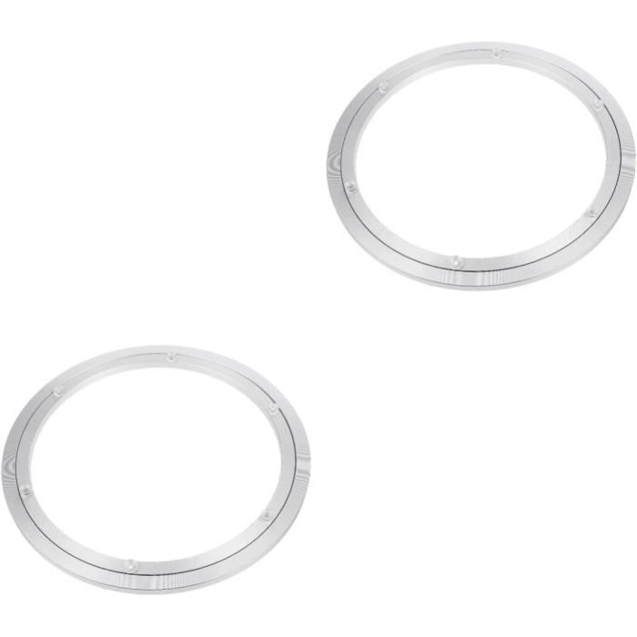 2 Plateaux Tournants 360° - 20cm Diamètre - Pour TV, Plantes, Artisanat - Rotation Fluide