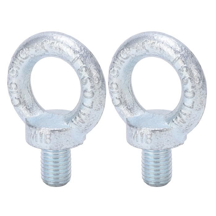 Manilles Arquées Acier Galvanisé - Lot De 6 - Charge Max 1 Tonne - Pour Camping, Levage, Transport