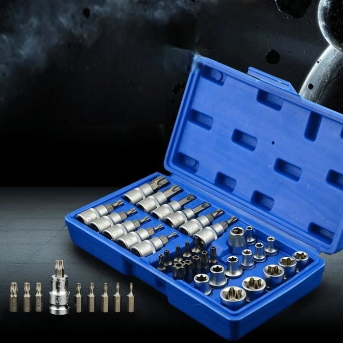 34 pièces / ensemble mâle femelle Pentalobe Star Socket Bit Set pour