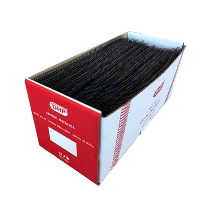 Spirales Reliure DHP 5:1 Métal Noir A4 30mm - Lot 50 Unités Pour Documents Professionnels