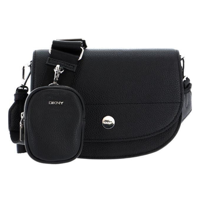 DKNY Winston Saddle Bag Black / Silver [159829] sac à épaule