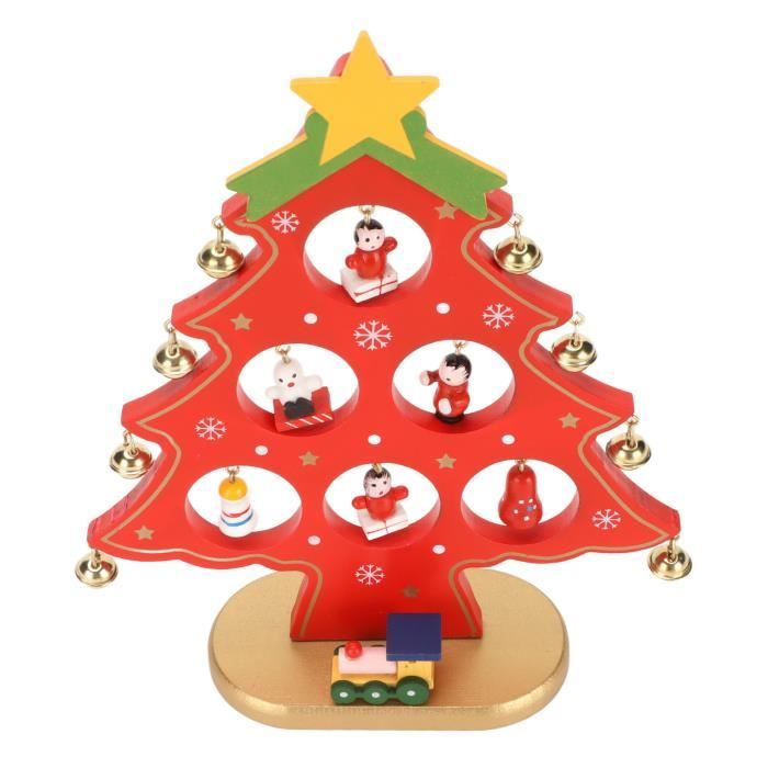 Kit Point De Croix En Bois Sapin De Noël - Lot De 5 - Activité Manuelle Enfant - Déco D'arbre
