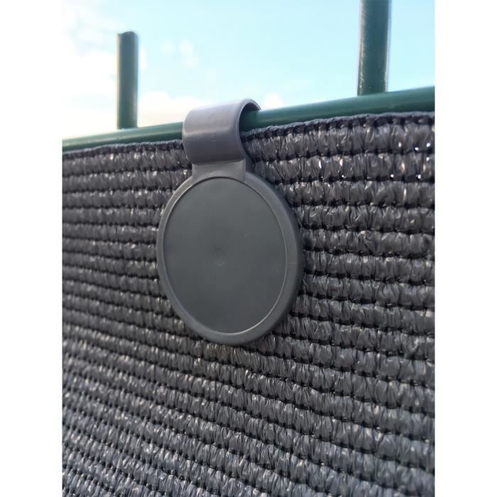 Clip de Fixation Universel - Fixatex - Brise Vue - Couleur Gris Clip de Fixation Universel - Fixatex - Brise Vue - Couleur Gris