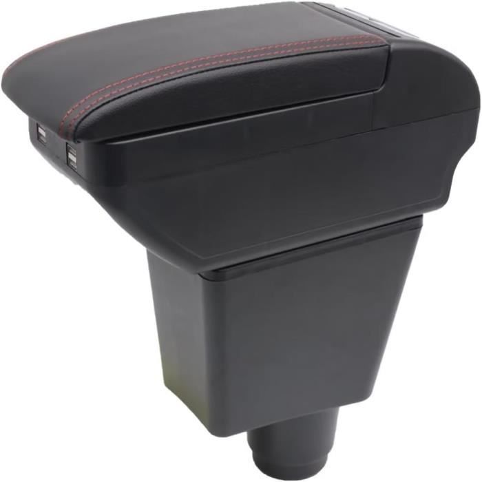 Dubbellaags Armsteun Doos Voor Dacia Sandero 2 Stepway Logan 2 Center Console Opbergdoos Met Accessoires Zwart