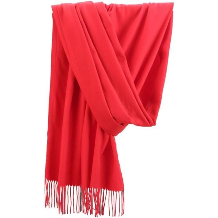 Écharpe D'Hiver En Laine 100% - Blanc Crème - 11x68 Pouces - Neuf Sans Étiquette - Unisexe