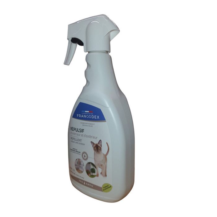 Répulsif dIntérieur et dextérieur spray de 750 ml Pour Chats - Francodex Répulsif dIntérieur et dextérieur spray de 750 ml Pour Chats - Francodex