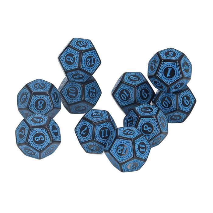 Lot de 10 dés de jeu multi-faces pour jeux de soci... – Grandado Lot de 10 dés de jeu multi-faces pour jeux de soci... – Grandado