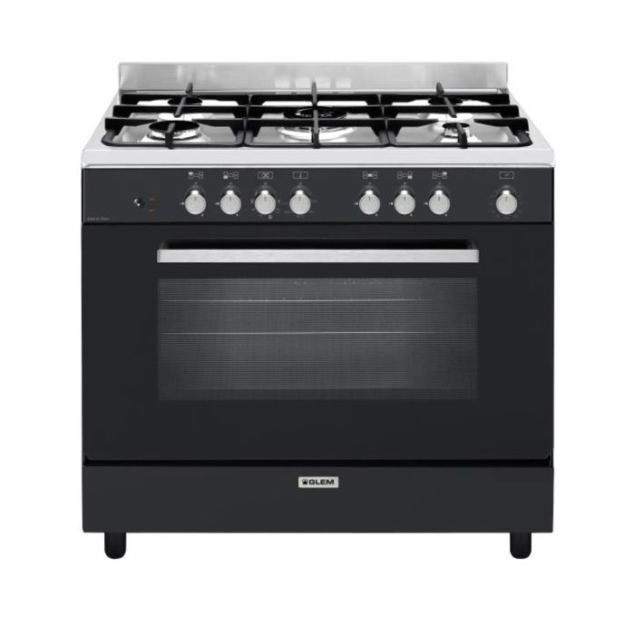 Cuisinière 90 x 60 cm GLEM GE960CVBK2 Noir - Glem