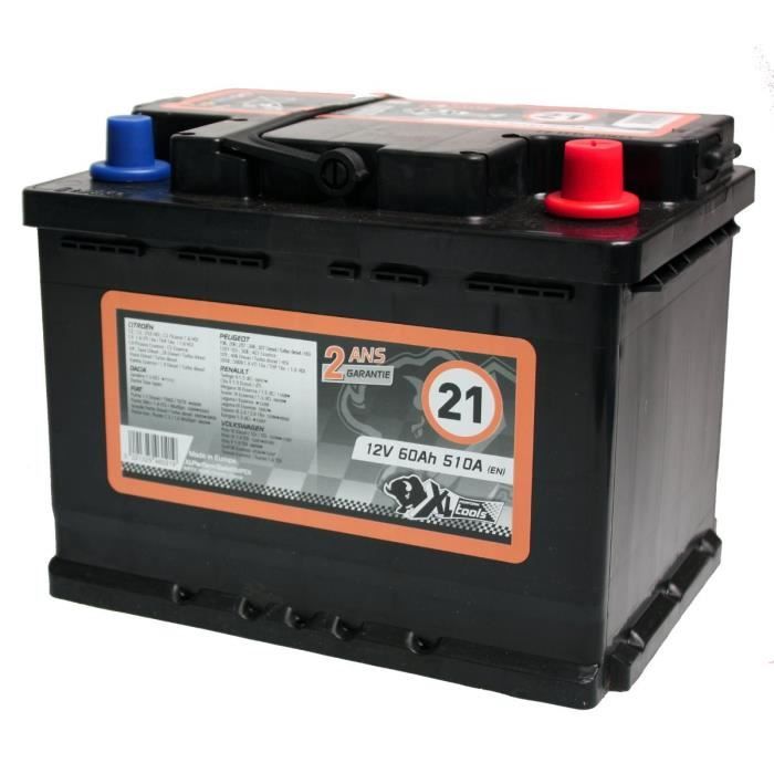 XL PERFORM TOOLS Batterie XL21 510A 60Ah - Cdiscount Auto